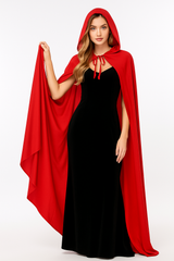 Adult Red Hooded Halloween Cape