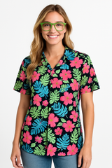 Summer Glow Tropical Leaf Print Shirt - Large/Extra-Large
