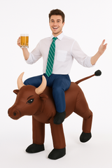 Inflatable Bull Rider Men's Halloween Costume