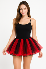 Red & Black Halloween Tutu Skirt