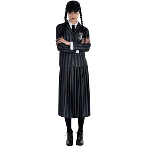 Wednesday Addams Nevermore Halloween Costume - Adult M (6-8)