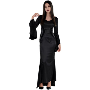 Enchanting Morticia Addams Halloween Costume for Women - Adult M (6-8)