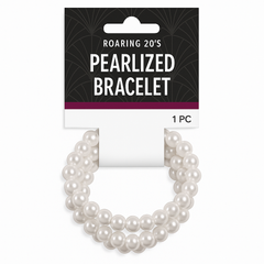 Multi-Strand Faux Pearl Bracelet - Elegant Costume Accessory