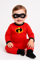 Disney Pixar The Incredibles Baby Jack-Jack Red Jumpsuit with Mask - Infant (0-6 Months)