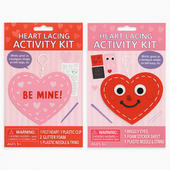 Valentine's Day Heart Lacing Activity Kit Assortment