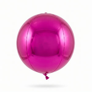 16" Bright Pink Orbz Mylar Balloon