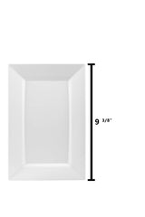 9.5 In. Clear Rectangular Plastic Plates | 120 Count