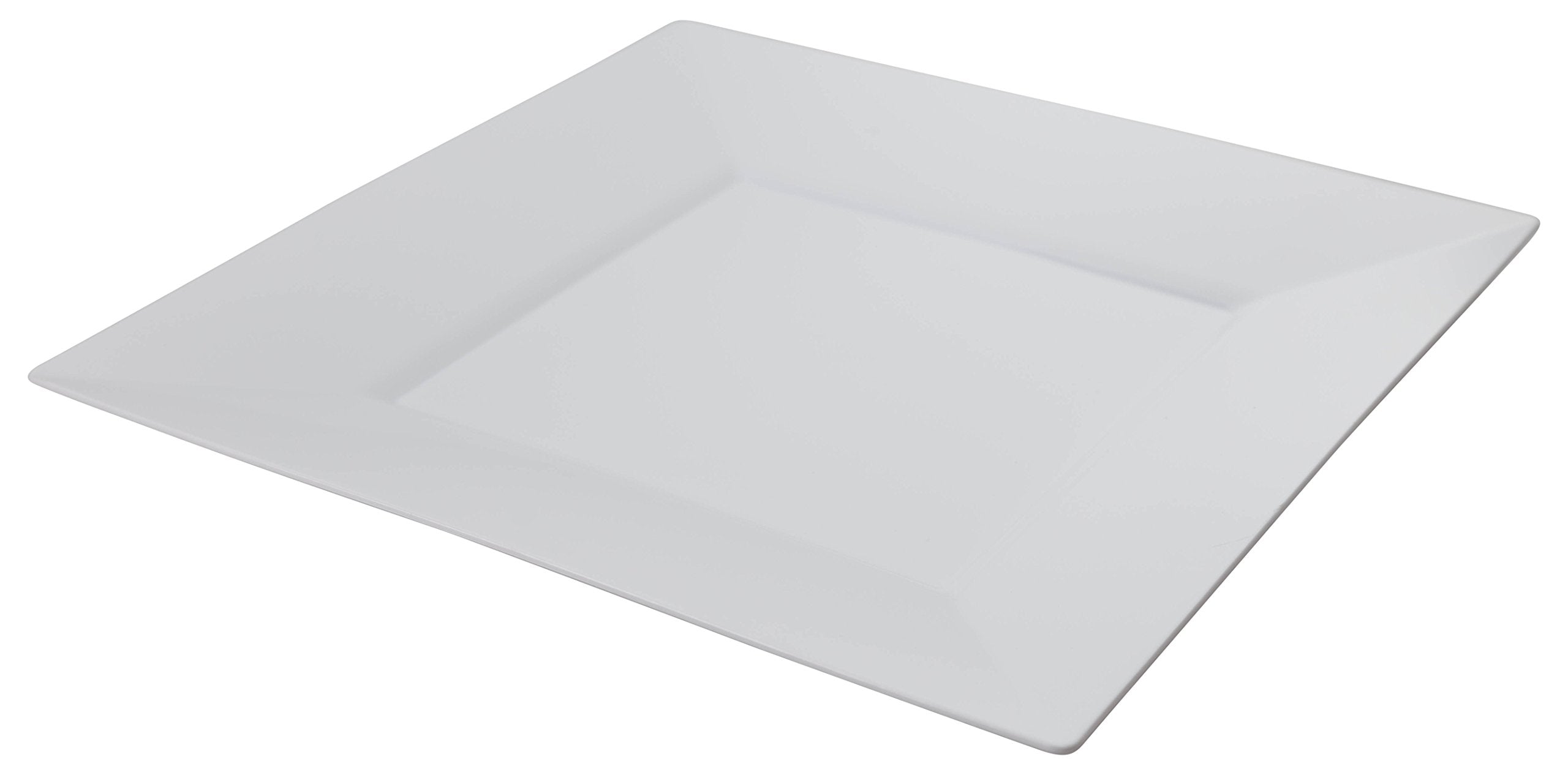 9.5 In. White Square Plates | 10 Count
