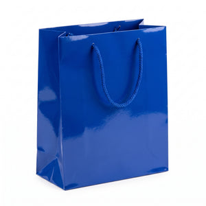 Glossy Royal Blue Medium Gift Bag