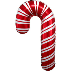 Festive Candy Cane Foil Balloon - Super Shape
