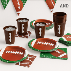 Game Day Football Party Tableware Kit