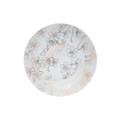 8 In. Blossom Design Plastic Plates | 10 Count