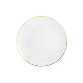 8 In. Classic Gold Design Plastic Plates | 120 Count