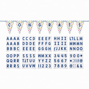 Customizable Birthday Banner Kit with Letters & Symbols