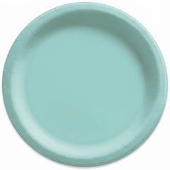 Robin's Egg Blue Paper Plates 6.75 Inch Round