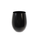 12 Oz. Black Stemless Wine Glasses | 6 Count