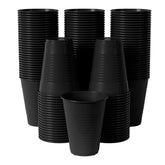 12 Oz. Black Plastic Cups | 50 Count