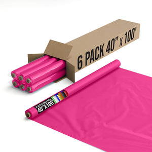 40 In. x 100 Ft. Cerise Table Roll | Case of 6