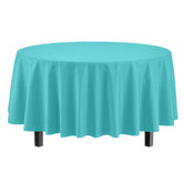 Round Aqua Blue Table Cover