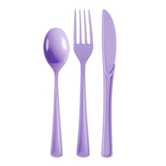 Lavender Cutlery Combo Pack | 48 Count