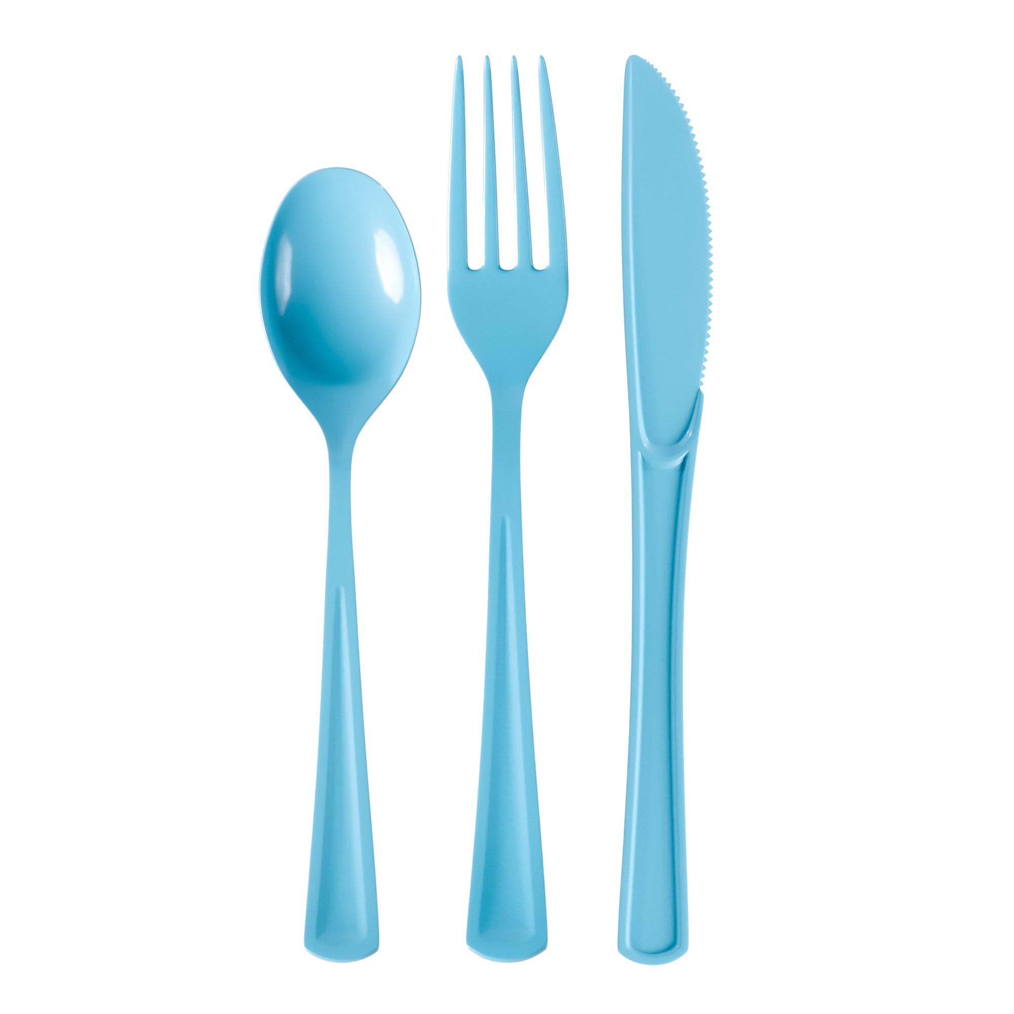 Light Blue Cutlery Combo Pack | 24 Count
