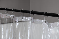 70 In. x 72 In. Pvc Shower Liner With Ring And Magnets | Clear