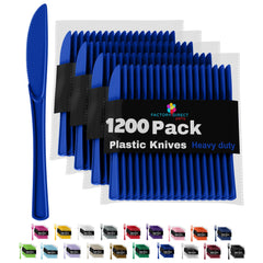 Heavy Duty Dark Blue Plastic Knives | Case of 1200
