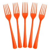 Orange Plastic Forks | 48 Count