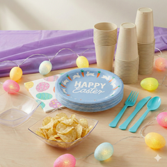 68 Pcs Easter Party Kit - For 8 Guests