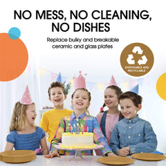 10 In. Gold Plastic Plates | Case of 600