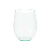 16 Oz. Green Tint Stemless Wine Glasses | 6 Count