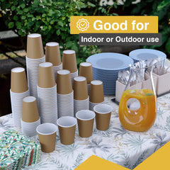 12 Oz. Gold Paper Cups | 20 Count