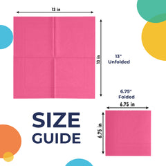 Cerise Luncheon Napkins | 100 Count