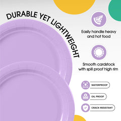 7 In. Lavender Paper Plates | 100 Count