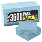 Bulk Light Blue Luncheon Napkins - 3600 Count