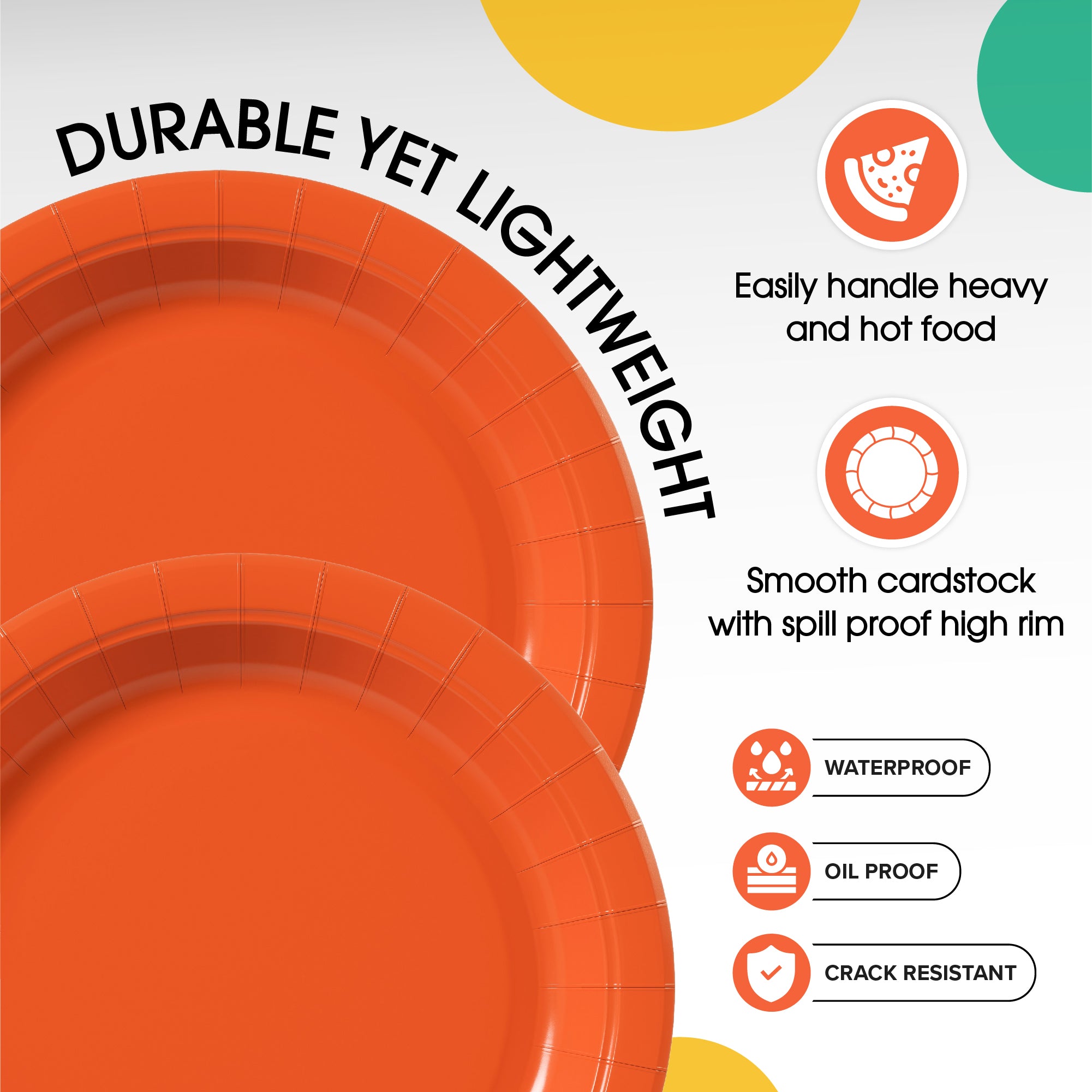 bulk 7 in orange paper plates 1000 ct
