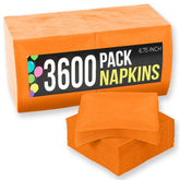 Bulk Orange Luncheon Napkins - 3600 Ct.