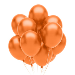 12 In. Orange Latex Balloons | 10 Count