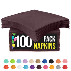 Brown Beverage Napkins | 100 Count