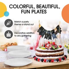 10 In. White Plastic Plates | Case of 600