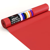 17.75" x 110' Kraft Paper Roll | Red