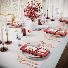 Exquisite Classic Rose Gold Plastic Spoons - 8.3 in. | 120 Count