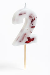 Ginger Ray Pressed Petal Number 2 Birthday Candle