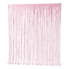 Elegant Pink Foil Fringe Backdrop Kit for Baby Showers