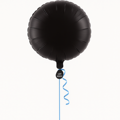 Elegant Black 18-Inch Foil Balloon