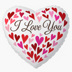 Heartfelt "I Love You" 18-Inch Foil Balloon