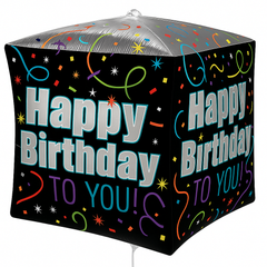 Brilliant Happy Birthday Cube Foil Balloon
