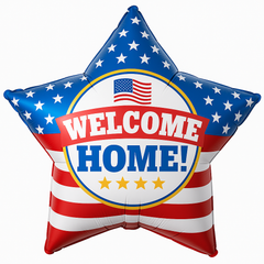 Welcome Home Star Foil Balloon