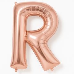 Rose Gold Letter R Foil Balloon