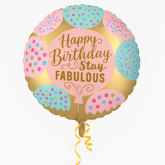 Stay Fabulous Foil Birthday Balloon - 18 Inch